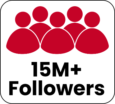 15M+ Followers